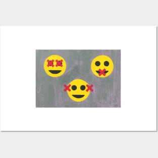 The Three Wise Emojies Posters and Art